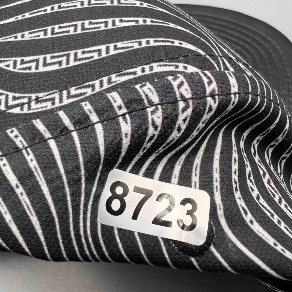 Air Jordan Hat Men Black Wave Pattern‎ Embroidered Logo Jumpman Snap Back Cap